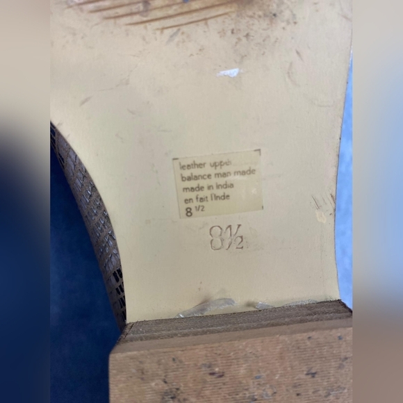 Anthropologie Seychelles Weekenders Tan Tiger Eye Reptile Leather Loafers Sz 8.5 - Picture 9 of 12